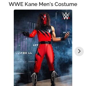 WWE Kane Costume - Fiery Red and Bold Black